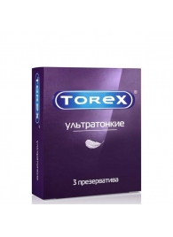 Презервативы Torex  Ультратонкие  - 3 шт. - Torex - купить с доставкой в Чебоксарах