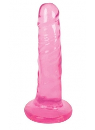 Розовый фаллоимитатор Slim Stick Dildo - 15,2 см. - XR Brands