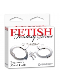 Металлические наручники Beginner s Metal Cuffs - Pipedream - купить с доставкой в Чебоксарах