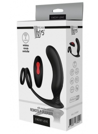 Черный массажер простаты REMOTE P-PLEASER - Dream Toys - в Чебоксарах купить с доставкой