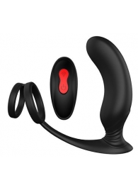 Черный массажер простаты REMOTE P-PLEASER - Dream Toys - в Чебоксарах купить с доставкой