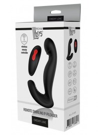 Черный вибромассажер простаты SWIRLING P-PLEASER - Dream Toys - в Чебоксарах купить с доставкой