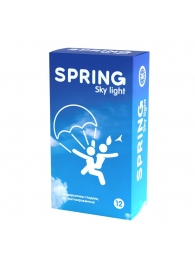 Ультратонкие презервативы SPRING SKY LIGHT - 12 шт. - SPRING - купить с доставкой в Чебоксарах