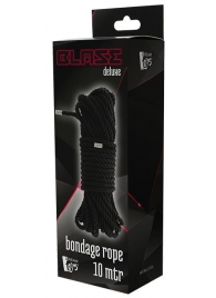 Черная веревка для бондажа BONDAGE ROPE - 10 м. - Dream Toys - купить с доставкой в Чебоксарах