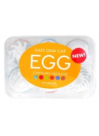 Набор из 6 мастурбаторов Tenga EGG Easy Beat с различным рельефом - Tenga - в Чебоксарах купить с доставкой