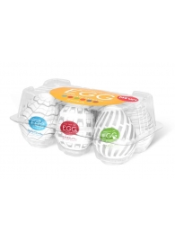 Набор из 6 мастурбаторов Tenga EGG Easy Beat с различным рельефом - Tenga - в Чебоксарах купить с доставкой