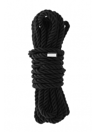 Черная веревка для шибари DELUXE BONDAGE ROPE - 5 м. - Dream Toys - купить с доставкой в Чебоксарах