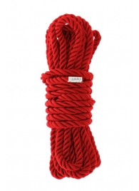 Красная веревка для шибари DELUXE BONDAGE ROPE - 5 м. - Dream Toys - купить с доставкой в Чебоксарах