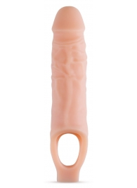 Телесный реалистичный фаллоудлинитель 9 Inch Silicone Cock Sheath Penis Extender - 22,86 см. - Blush Novelties - в Чебоксарах купить с доставкой