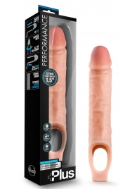 Телесный реалистичный фаллоудлинитель 10 Inch Silicone Cock Sheath Penis Extender - 25,4 см. - Blush Novelties - в Чебоксарах купить с доставкой