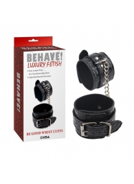 Черные наручники Be good Wrist Cuffs - Chisa - купить с доставкой в Чебоксарах