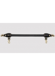 Черная распорка для ног Bound to You Faux Leather Spreader Bar - 50,8 см. - Fifty Shades of Grey - купить с доставкой в Чебоксарах