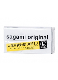 Презервативы Sagami Original 0.02 L-size увеличенного размера - 10 шт. - Sagami - купить с доставкой в Чебоксарах