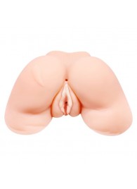 Телесная вибровагина Julie с 2 рабочими отверстиями - Baile - в Чебоксарах купить с доставкой