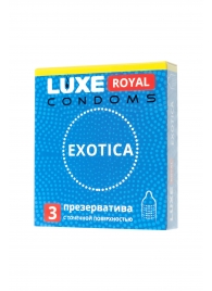 Текстурированные презервативы LUXE Royal Exotica - 3 шт. - Luxe - купить с доставкой в Чебоксарах