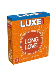 Презервативы с продлевающим эффектом LUXE Royal Long Love - 3 шт. - Luxe - купить с доставкой в Чебоксарах