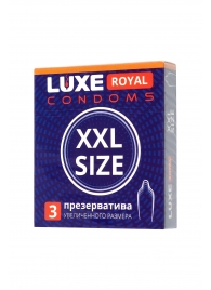 Презервативы увеличенного размера LUXE Royal XXL Size - 3 шт. - Luxe - купить с доставкой в Чебоксарах