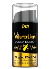 Жидкий интимный гель с эффектом вибрации Vibration! Vodka Energy - 15 мл. - INTT - купить с доставкой в Чебоксарах