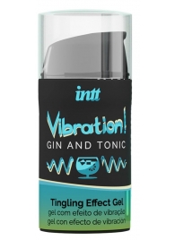 Жидкий интимный гель с эффектом вибрации Vibration! Gin   Tonic - 15 мл. - INTT - купить с доставкой в Чебоксарах