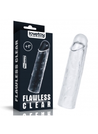 Прозрачная насадка-удлинитель Flawless Clear Penis Sleeve Add 1 - 15,5 см. - Lovetoy - в Чебоксарах купить с доставкой