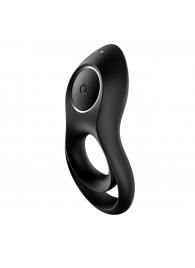 Черное эрекционное виброкольцо Legendary Duo - Satisfyer - в Чебоксарах купить с доставкой