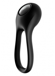 Черное эрекционное виброкольцо Majestic Duo - Satisfyer - в Чебоксарах купить с доставкой