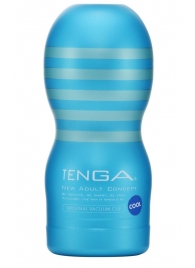 Мастурбатор с охлаждающей смазкой TENGA Original Vacuum Cup Cool - Tenga - в Чебоксарах купить с доставкой