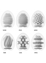 Набор из 6 мастурбаторов Tenga EGG IV с различным рельефом - Tenga - в Чебоксарах купить с доставкой