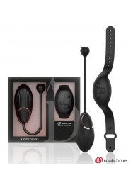Черное виброяйцо с пультом-часами Anne s Desire Vibro Egg Wireless Watchme - DreamLove
