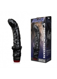 Черный вибромассажер простаты 6  Premium Prostate Massager - BlueLine - в Чебоксарах купить с доставкой