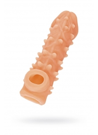 Телесная закрытая насадка с пупырышками Cock Sleeve Size S - 13,8 см. - KOKOS - в Чебоксарах купить с доставкой