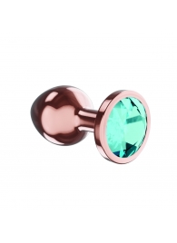 Пробка цвета розового золота с малиновым кристаллом Diamond Topaz Shine L - 8,3 см. - Lola Games - купить с доставкой в Чебоксарах
