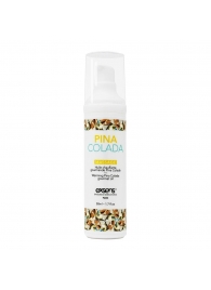Разогревающее массажное масло с ароматом пина колада Gourmet Pina Colada - 50 мл. - Exsens - купить с доставкой в Чебоксарах