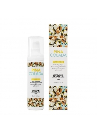 Разогревающее массажное масло с ароматом пина колада Gourmet Pina Colada - 50 мл. - Exsens - купить с доставкой в Чебоксарах