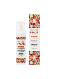 Разогревающее массажное масло Gourmet White Peach Organic с органическими ингредиентами - 50 мл. - Exsens - купить с доставкой в Чебоксарах