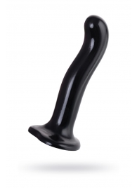 Черный стимулятор для пар P G-Spot Dildo Size M - 18 см. - Strap-on-me - в Чебоксарах купить с доставкой