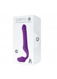 Лиловый безремневой страпон Queens M - Adrien Lastic - купить с доставкой в Чебоксарах