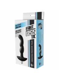 Черная вибропробка для простаты FantASStic Vibrating Prostate Plug - 14,5 см. - Dream Toys - в Чебоксарах купить с доставкой