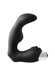 Черный вибромассажер простаты FantASStic Vibrating Prostate Massager - 11,3 см. - Dream Toys - в Чебоксарах купить с доставкой