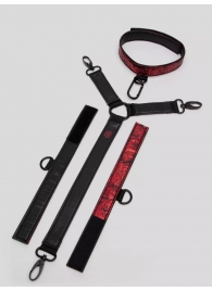Ошейник с наручниками Reversible Faux Leather Collar and Wrist - Fifty Shades of Grey - купить с доставкой в Чебоксарах