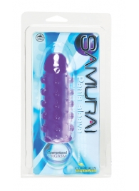 Закрытая фиолетовая насадка с пупырышками SAMURAI PENIS SLEEVE PURPLE - 14,5 см. - NMC - в Чебоксарах купить с доставкой