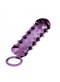 Закрытая фиолетовая насадка с пупырышками SAMURAI PENIS SLEEVE PURPLE - 14,5 см. - NMC - в Чебоксарах купить с доставкой