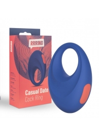 Синее эрекционное кольцо RRRING Casual Date Cock Ring - FeelzToys - в Чебоксарах купить с доставкой