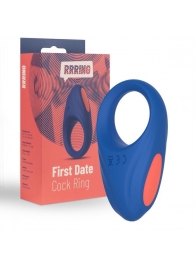 Синее эрекционное кольцо RRRING First Date Cock Ring - FeelzToys - в Чебоксарах купить с доставкой