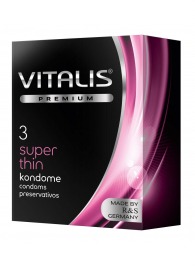 Ультратонкие презервативы VITALIS PREMIUM super thin - 3 шт. - Vitalis - купить с доставкой в Чебоксарах