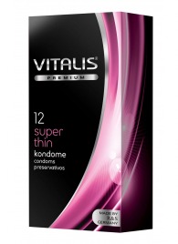 Ультратонкие презервативы VITALIS PREMIUM super thin - 12 шт. - Vitalis - купить с доставкой в Чебоксарах