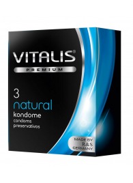 Классические презервативы VITALIS PREMIUM natural - 3 шт. - Vitalis - купить с доставкой в Чебоксарах