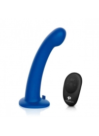 Синяя насадка Remote Control P-Spot G-Spot с черными трусиками - 20 см. - Pegasus - купить с доставкой в Чебоксарах