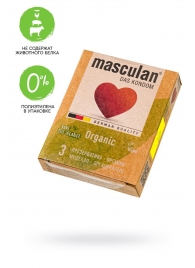 Экологически чистые презервативы Masculan Organic - 3 шт. - Masculan - купить с доставкой в Чебоксарах