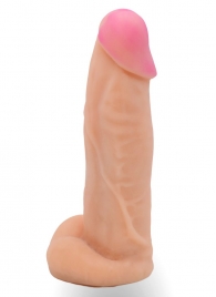 Телесная насадка на Harness с коннектором в ламинате - 20 см. - LOVETOY (А-Полимер) - купить с доставкой в Чебоксарах